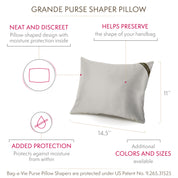 Classic Grande Handbag Storage Pillow Shaper - HERRINGBONE