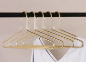 Premium Gold Metal Hangers – 6 Pack