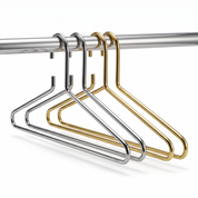 Premium Silver Metal Hangers – 6 Pack