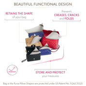 Classic 5 Pack Handbag Storage Pillow Shapers  - HERRINGBONE