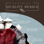 Premium Gold Metal Hangers – 6 Pack