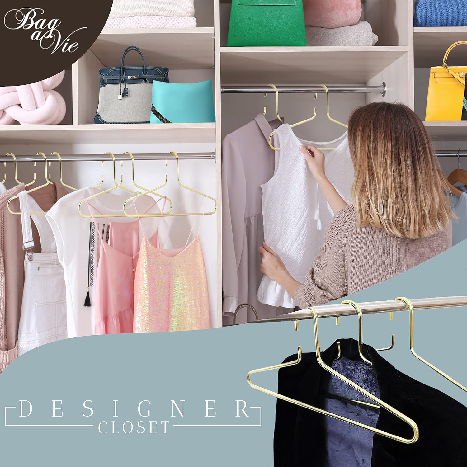 Premium Gold Metal Hanger