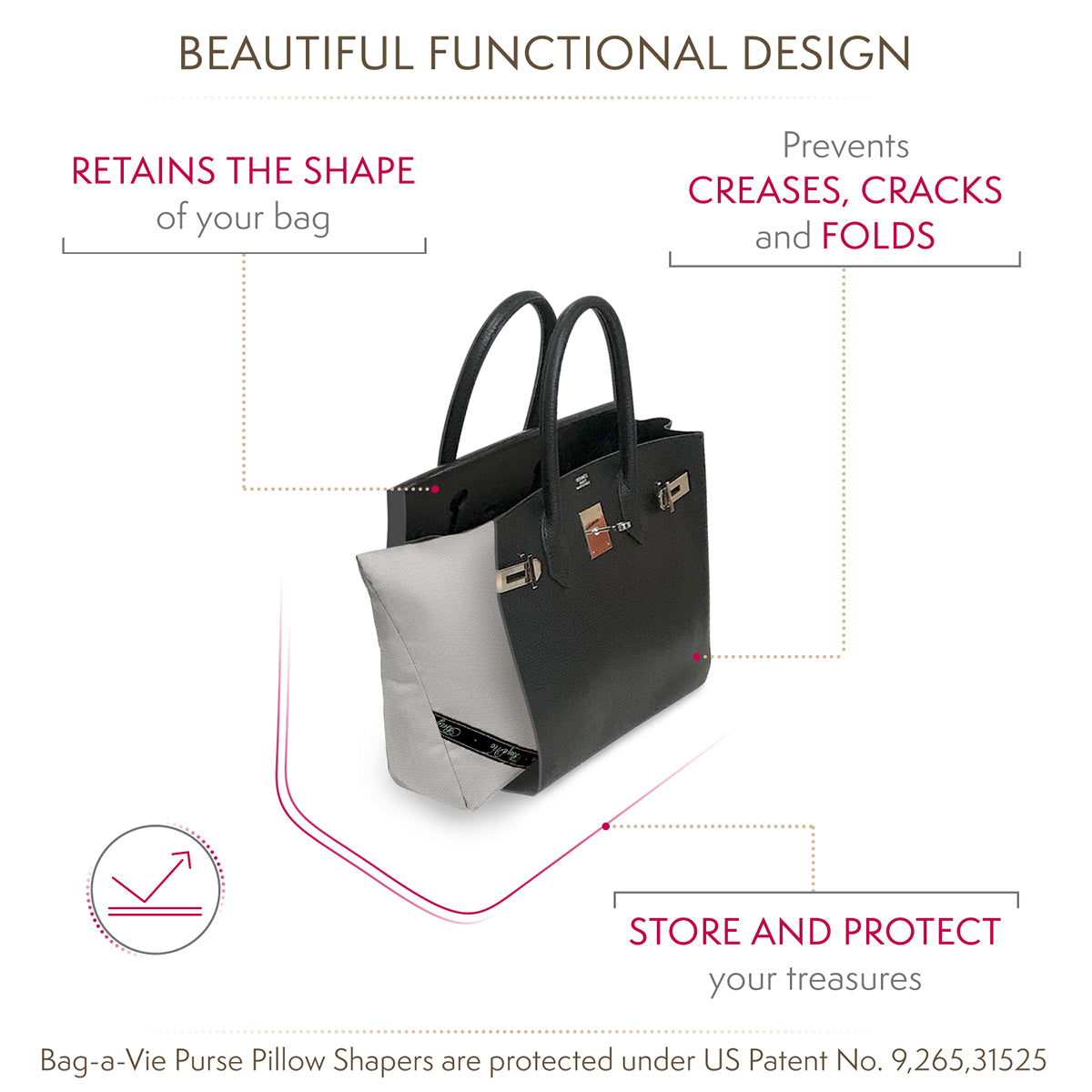 Custom Birkin 35 Handbag Storage Pillow Shaper