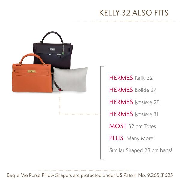 Custom Kelly 32 Handbag Storage Pillow Shaper