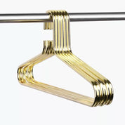 Premium Gold Metal Hangers – 6 Pack