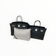 Bag-a-Vie herringbone purse shaper pillow for Hermes Birkin 30 handbags to maintain shape and prevent creasing