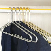 Premium Silver Metal Hangers – 6 Pack
