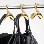 Deluxe Handbag Hangers 3 Pack -Gold Metal