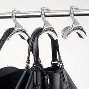 Deluxe Handbag Hangers 3 Pack -Silver Metal
