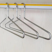 Premium Silver Metal Hangers – 6 Pack