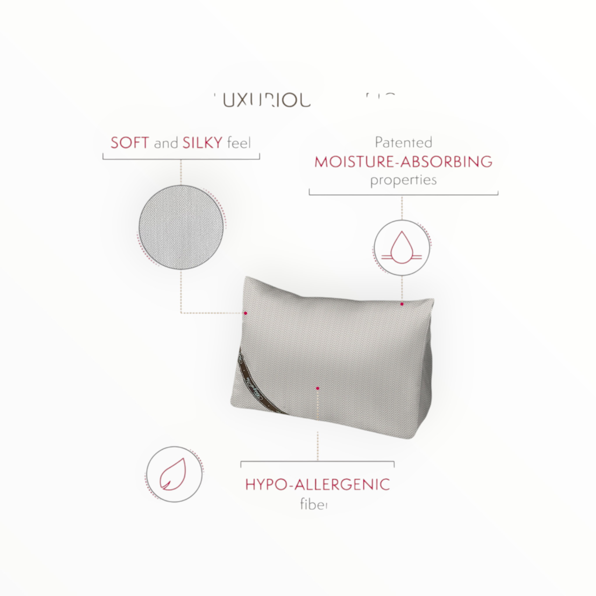 Bag-a-Vie herringbone purse shaper pillow for Hermes Birkin 30 with moisture-absorbing and hypoallergenic features