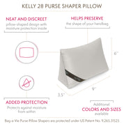 Custom Kelly 28 Handbag Storage Pillow Shaper - HERRINGBONE
