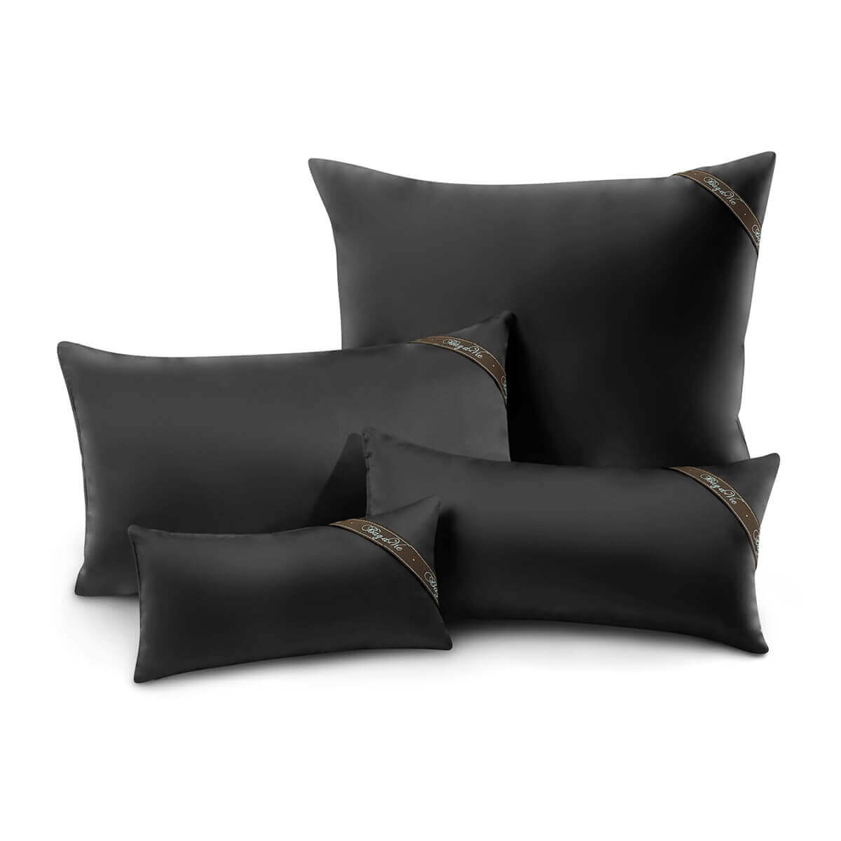 Bag-a-Vie Classic 4 Pack black handbag storage pillow shapers in various sizes for purse maintenance