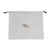 Bag-a-Vie natural herringbone canvas dustbag with drawstring closure for handbag storage