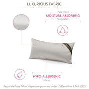 Bag-a-Vie classic petite herringbone handbag storage pillow shaper with moisture-absorbing and hypoallergenic fibers