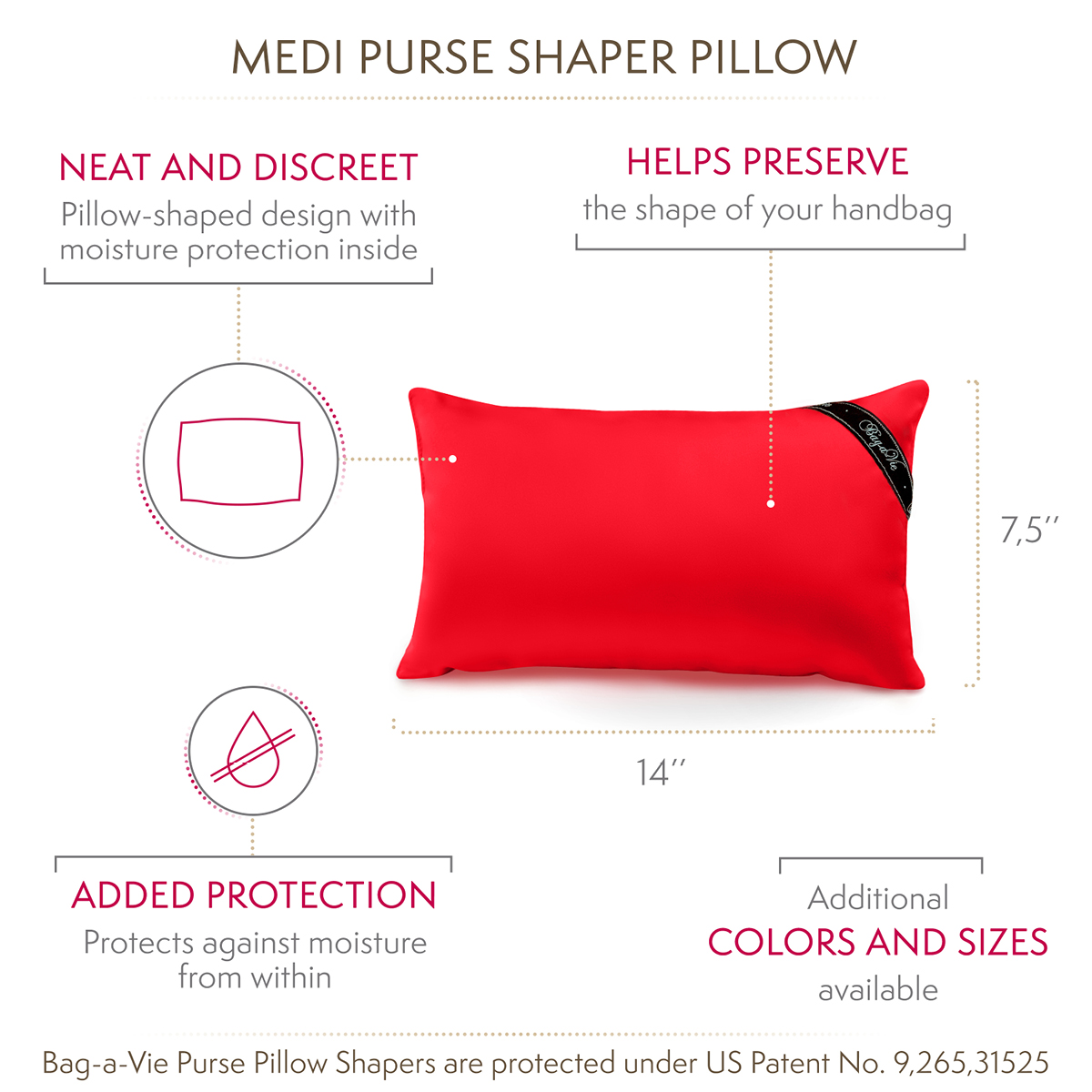 Classic Medi Handbag Storage Pillow Shaper