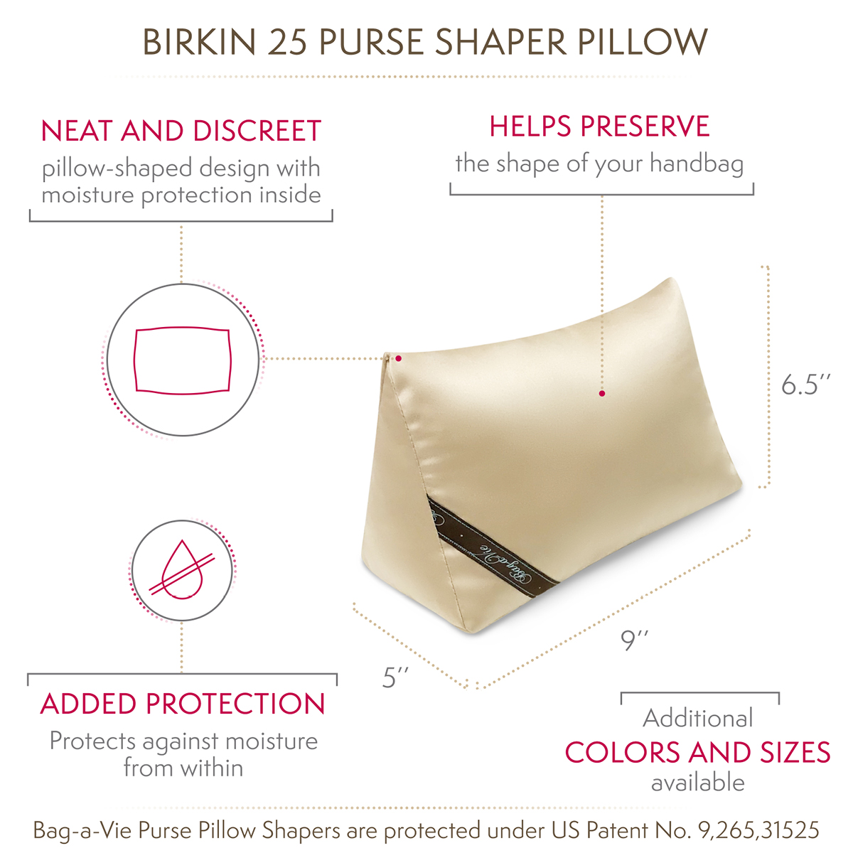 KOPPAL Purse Organizer Insert For Birkin 25 Bag, Felt Insert Organizer With  Zipper, Large Capacity,Women's Handbags Shaper (25,Beige)