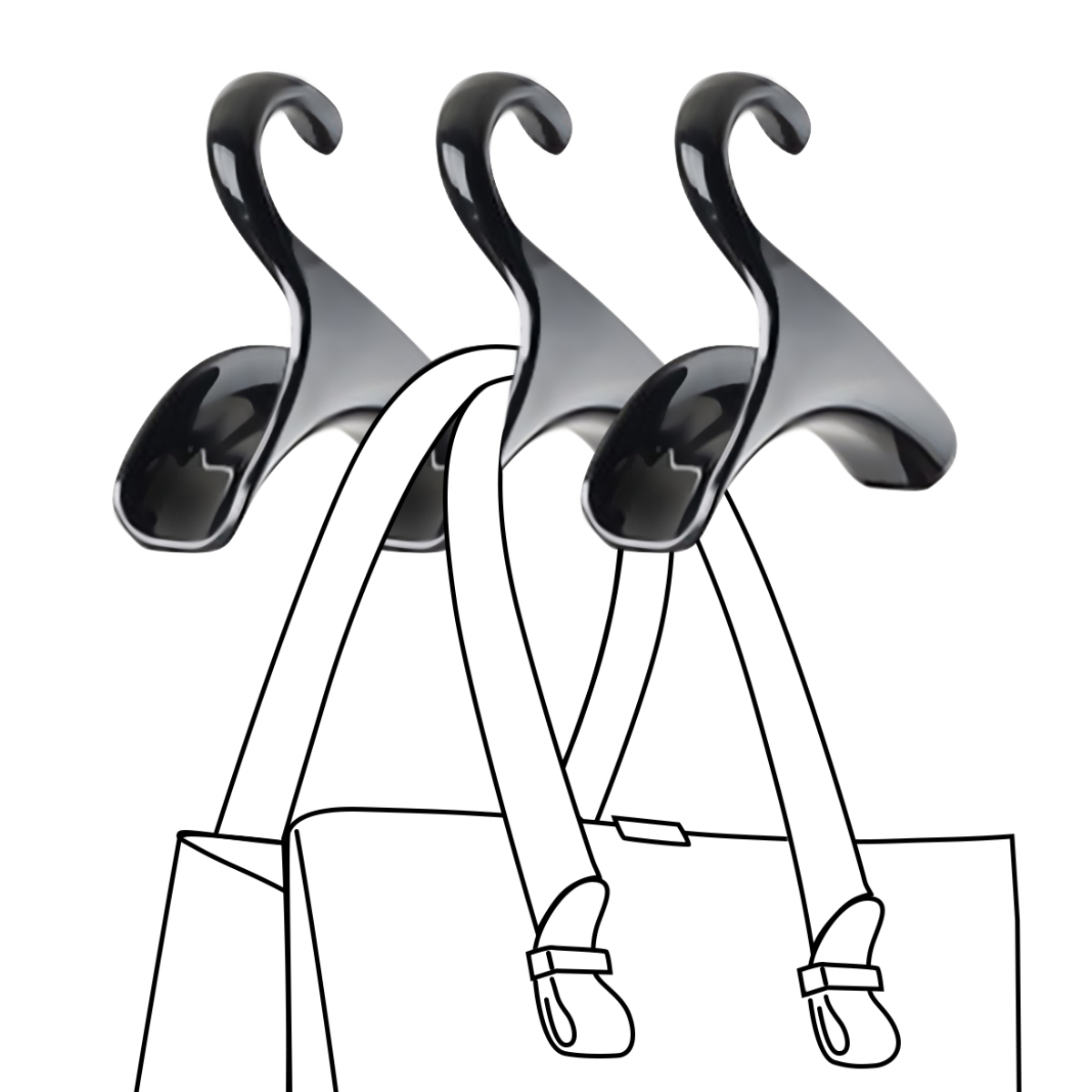 2 Pack Purse Hook Hanger, Metal Hook Handbag Hanger for Table Desk :  Amazon.in: Home & Kitchen